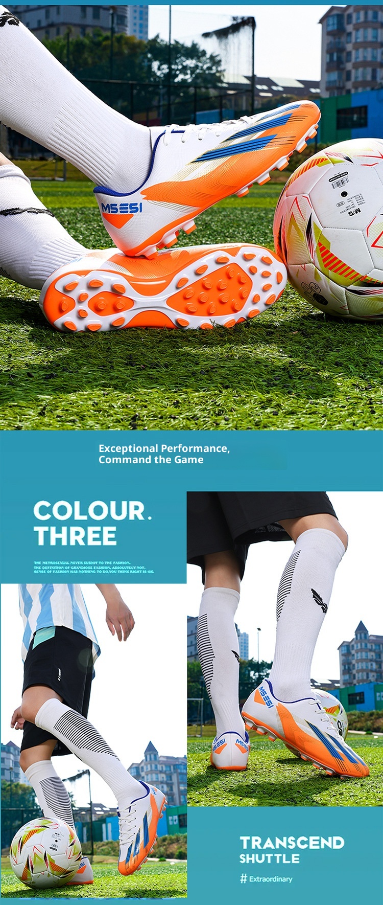 ShoeGlobe Vente en gros transfrontalière de chaussures de football pour hommes, femmes, jeunes, élèves du primaire et du secondaire, enfants, crampons cassés_voghion.com