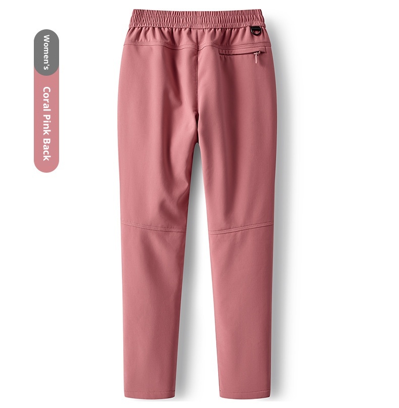 Calças compridas femininas grossas e quentes para atividades ao ar livre, com aquecimento de grafeno, ideais para o inverno. Tamanhos grandes para homens. Forro de lã impermeável._voghion.com