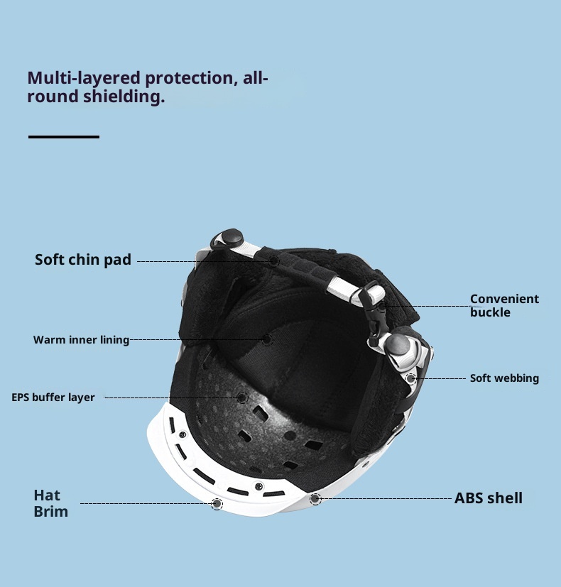 001 AIDY New Unisex In Stock Wholesale And Retail Snowboard Snow Helmet Winter Ski Hat_voghion.com