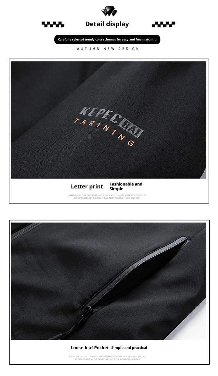 boy Jacket 2024 Autumn Winter Solid Color Outdoor Windbreaker Men's Fashion Ins Fleece Casual Hooded Coat_voghion.com