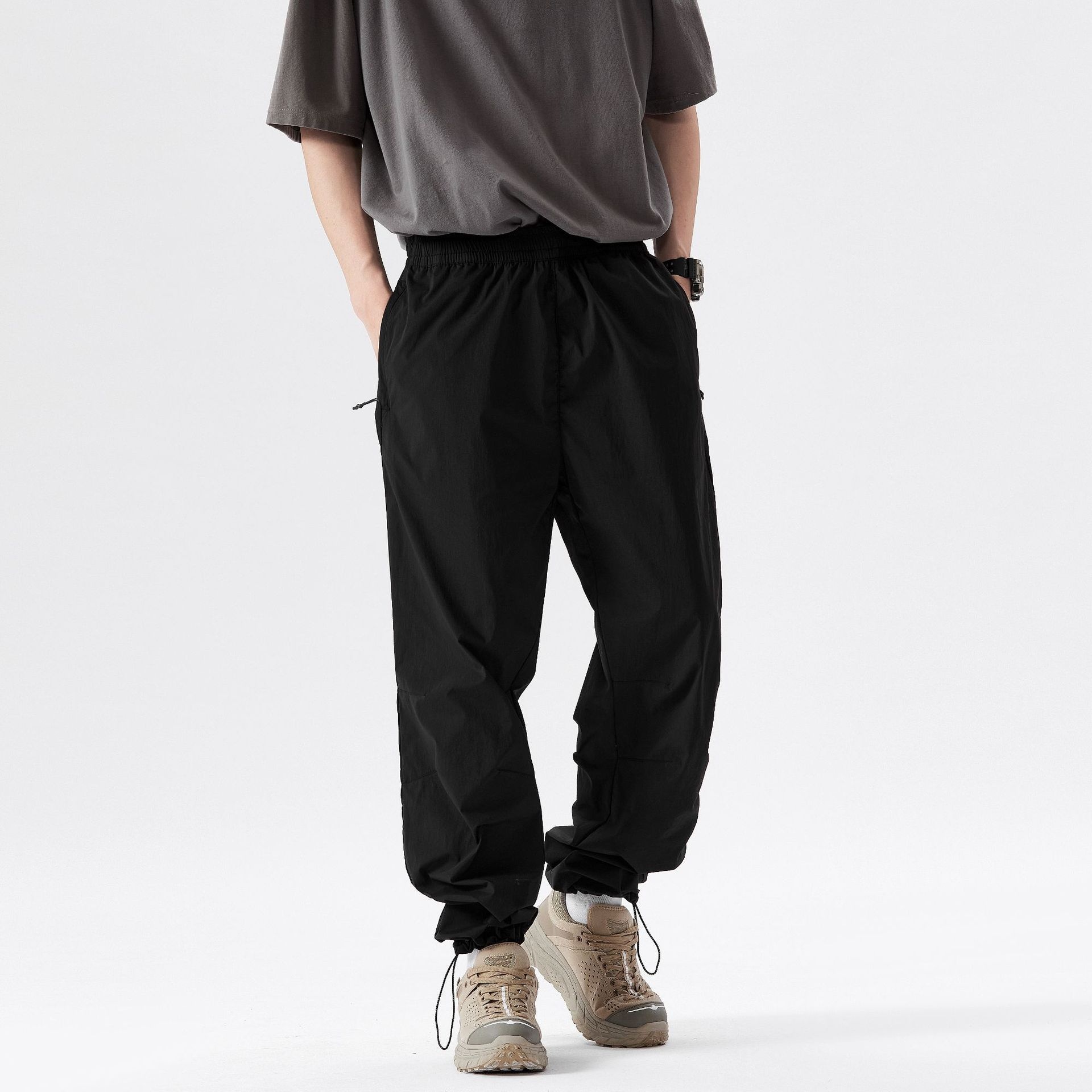 001 Summer Thin Soft Shell Tactical Paratrooper Hiking Long Outdoor Work Waterproof Windproof Pants_voghion.com