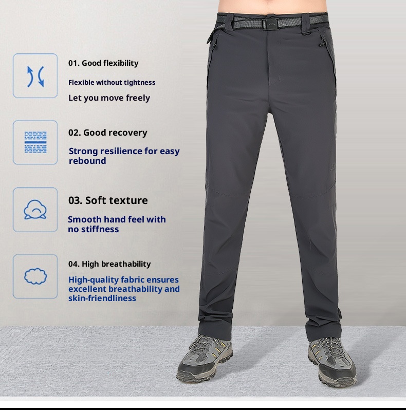 001 Summer Outdoor Men's Quick-Dry Lightweight Breathable Hiking Factory Direct Cross-Border Waterproof Multi-Pocket Pants_voghion.com