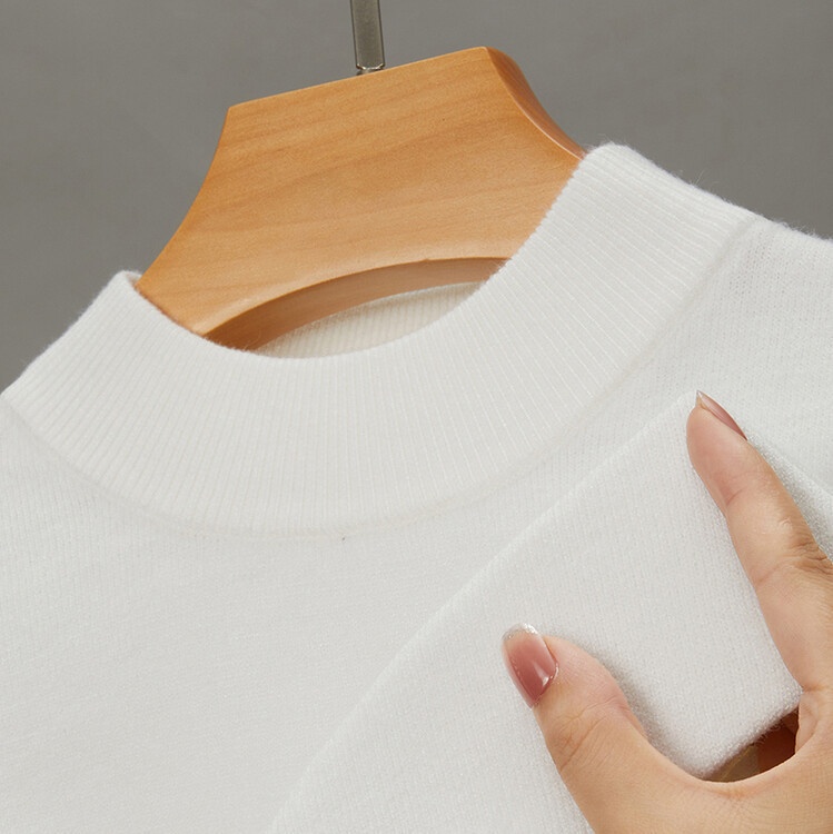 boy Cross-Border Foreign Trade Live Semi-High Collar Long Sleeve Knitted Sweater Men's Autumn Winter New Solid Color Warm_voghion.com