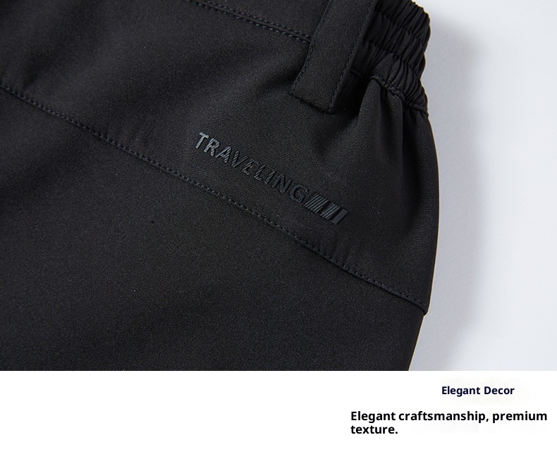 001 Softshell Pants For Men And Women, Outdoor Waterproof Windproof Fleece Lined Thickened Autumn Winter Long Soft Shell_voghion.com