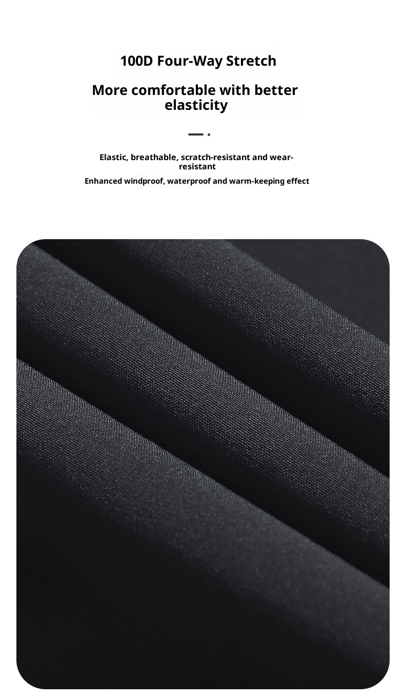 001 Outdoor Men's Waterproof Windproof Sports Soft Shell Pants With Fleece Lining For Wath, Hiking Pants, Thickened And_voghion.com