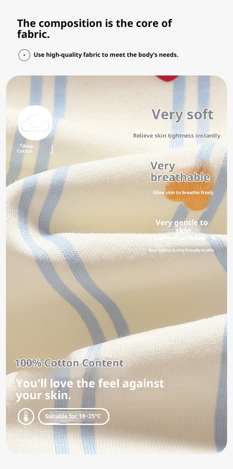 ChicShe Sleep Spring And Autumn New Long Sleeve Women's Pajamas Striped Cute Cartoon Loose Cotton Homewear Set_voghion.com