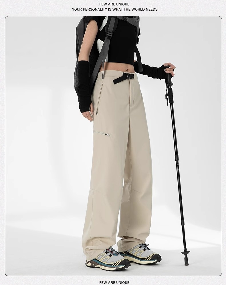 001 Calças de Trabalho Casuais Femininas Woodpecker Workwear, Novas para o Verão, Resistentes ao Vento e Impermeáveis, para Caminhadas, para Homens de Baixa Estatura_voghion.com