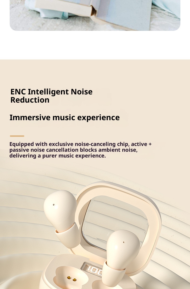 3c Cross-border SK19 Neue kabellose In-Ear-Kopfhörer mit Geräuschunterdrückung, ultraklein, Mini-Schlaf-Binaural-Bluetooth-Kopfhörer_voghion.com