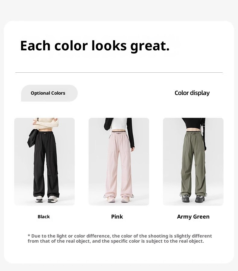 001 Woodpecker Pantalones casuales de verano para mujer, largos, con cordón, sencillos, de cintura alta, adelgazantes, de pierna ancha, para exteriores, para hombre_voghion.com