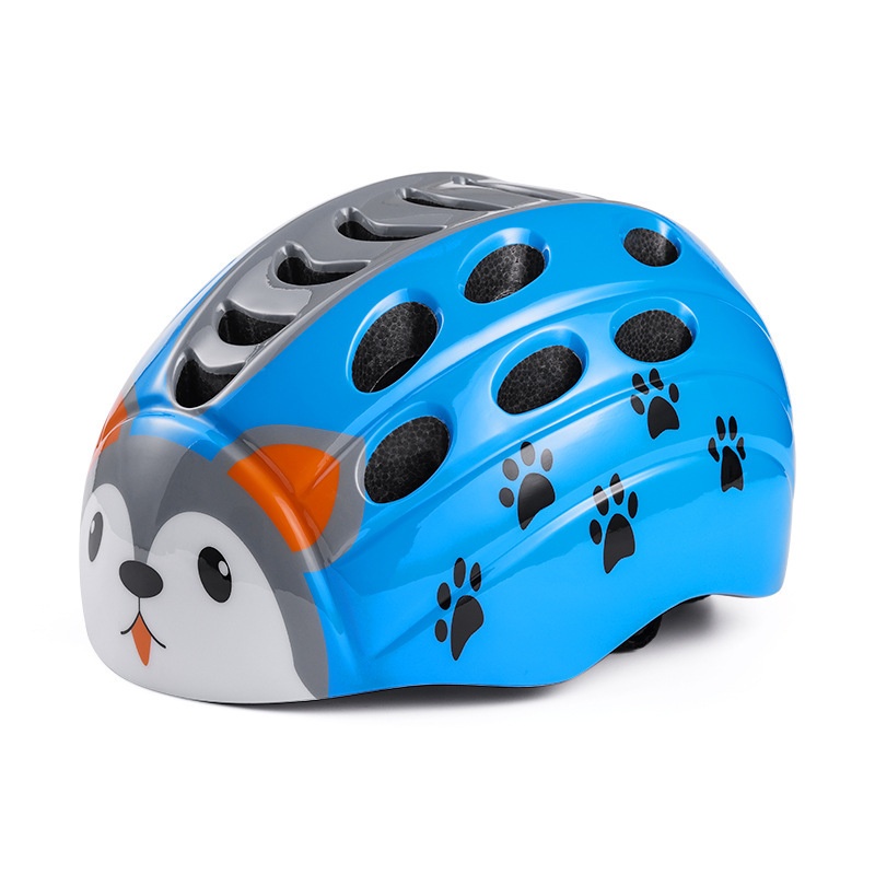 001 Casco da bicicletta monoblocco per bambini, skateboard, pattinaggio sul ghiaccio, sci, cartone animato_voghion.com