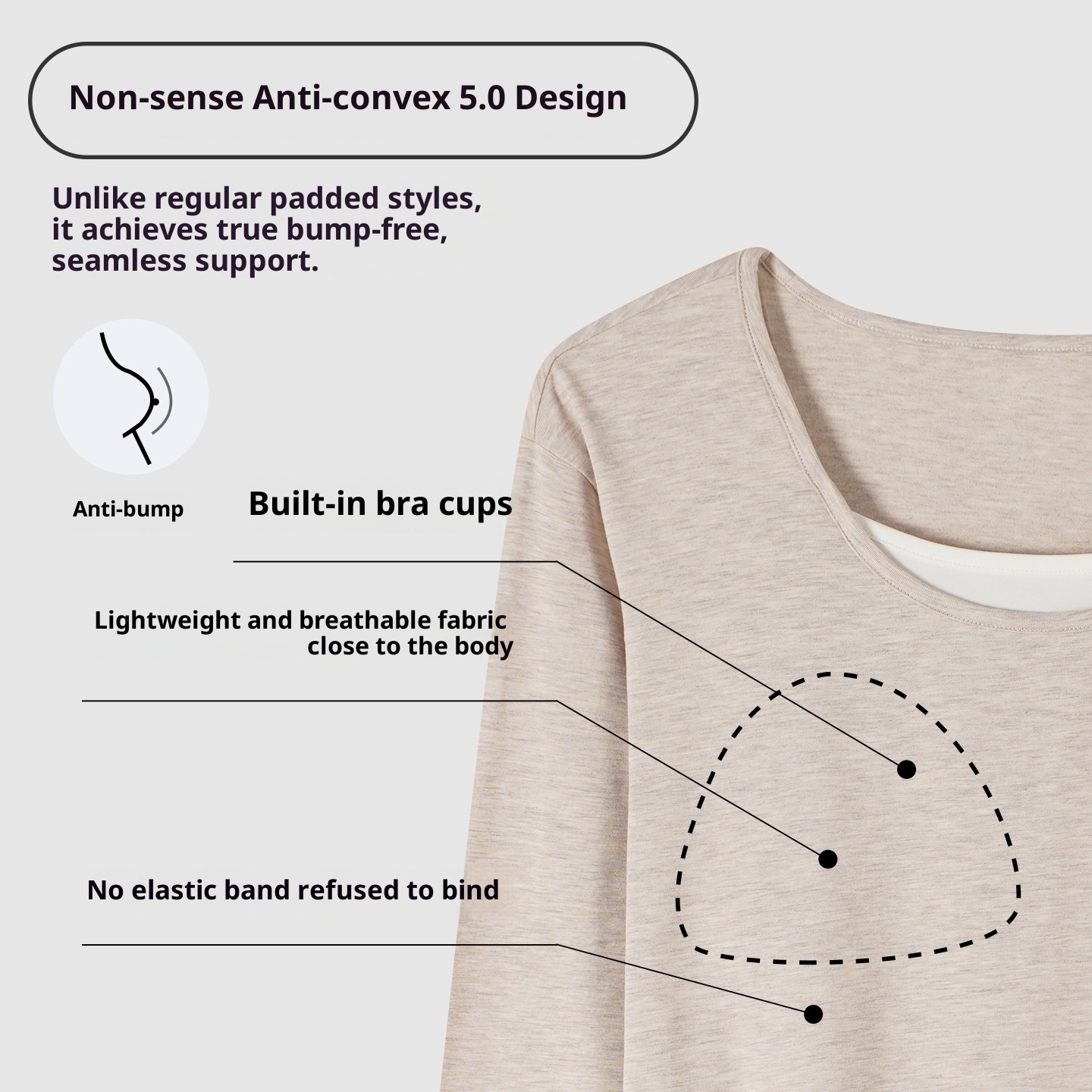 ChicShe Women's Pajamas Wih Ches Pads, Spring And Auumn Modal Thin Long Sleeve New Casual Two-Piece Pullover Homewear_voghion.com