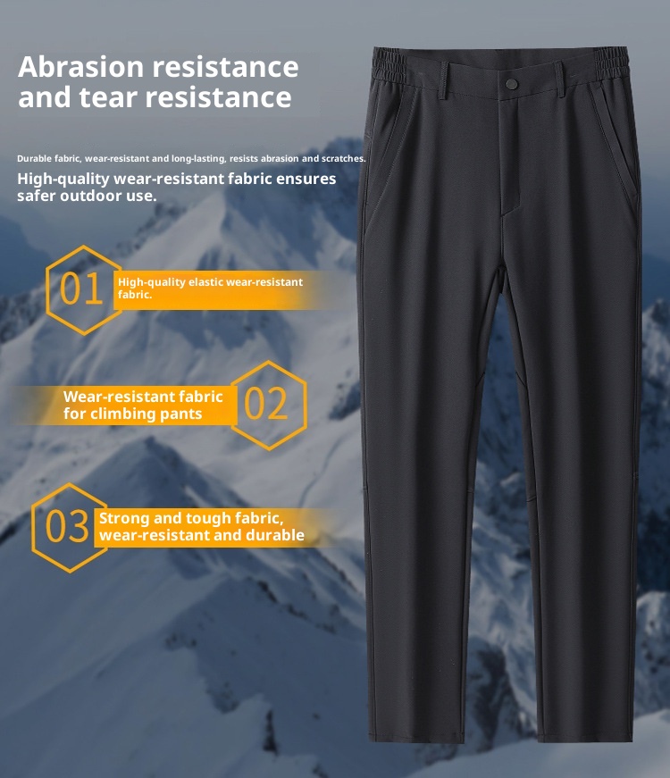 001 JHOD24 Spodnie turystyczne z podszewką z polaru, wiatroszczelne, wodoodporne, ciepłe, termiczne, rozciągliwe, proste, 3516_voghion.com