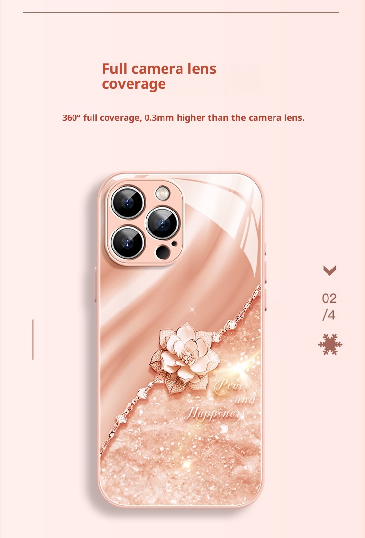 Custodia per telefono compatibile con TechGlobe 15, nuovo iPhone 16 Max, in vetro 12 Pro con cordino, 14 da donna, 13 Premium_voghion.com