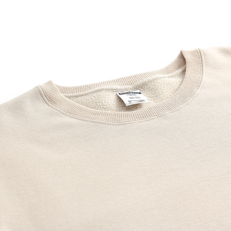 boy AG Plain Crew Neck Solid Color Fleece Arrive Guide Sweatshirt Autumn Winter AG024Y1_voghion.com