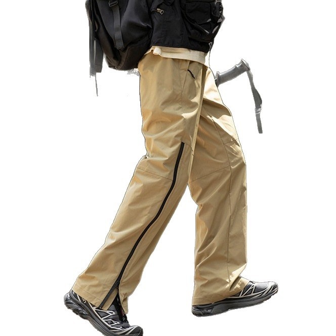001 Spring And Autumn Outdoor Waterproof Hiking Men, Functional Zipper Straight Leg Cargo Casual Pants For Men_voghion.com