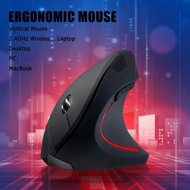 Techglobe Left-Handed Silent Wireless Comfortable Genuine No Delay Adjustable Bass White Dual-Mode Luminous Mouse Power Saving_voghion.com
