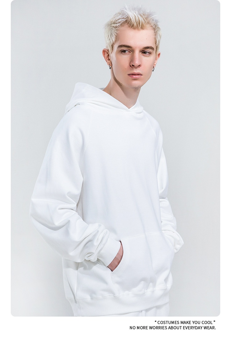 Felpa con cappuccio unisex in puro cotone, stile americano, taglia grande, personalizzata, da uomo, taglia unica, taglia unica_voghion.com