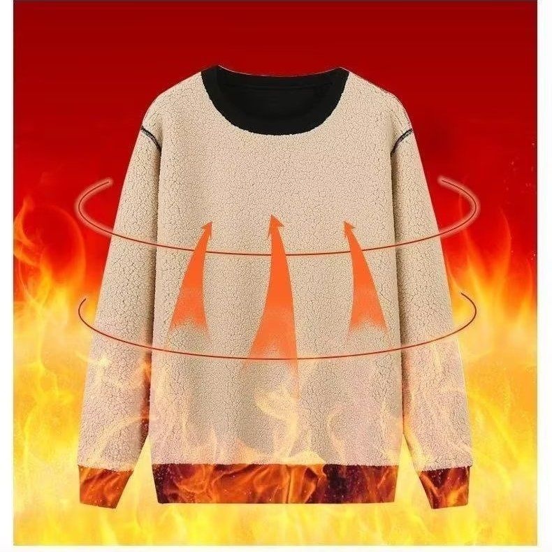 boy In Stock Autumn Winter Fleece Lined Thickened Lamb Wool Warm Men's Casual Plus Size Trendy Brand Printed Sports_voghion.com