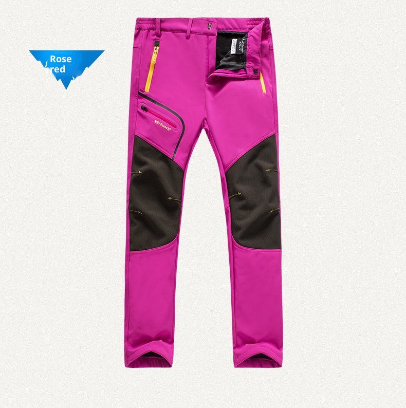 001 Outdoor Softshell For Men Women, Autumn Winter, Thickened, Windproof, Waterproof, Plus Size, Warm, Fleece-Lined, Hiking_voghion.com