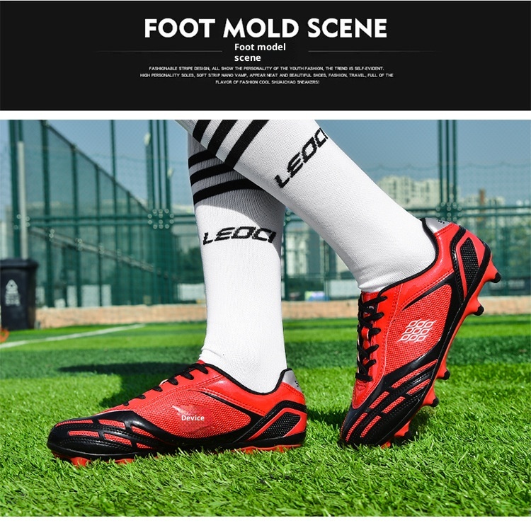 Fabricante ShoeGlobe, mayorista de zapatillas de fútbol de caña baja para entrenamiento deportivo de hombre, para adultos, uñas largas rotas, TF, para niños._voghion.com