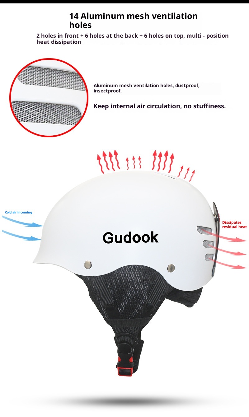 001 Passed European American Testing Certification Single Double Board Ski Helmet Ice Snow Sports Men And Women Adult Youth_voghion.com