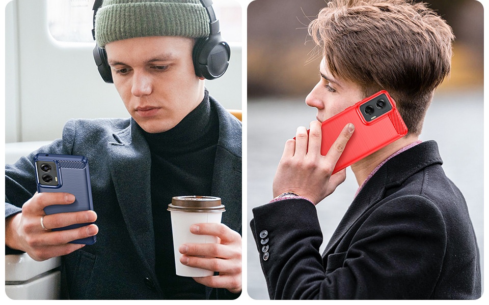 TechGlobe Suitable For MotoG Stylus 2024 Phone G24 MOTO G04 Brushed Anti-drop Protective Cover Soft TPU Case_voghion.com