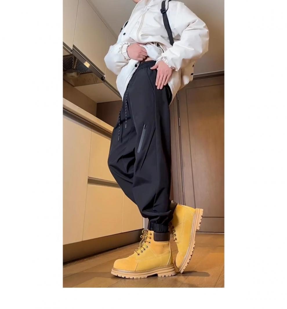 001 American Style Outdoor Functional Waterproof Softhell Men Winter High Street Fleece Lined Velcro Ski Hiking Jogger_voghion.com