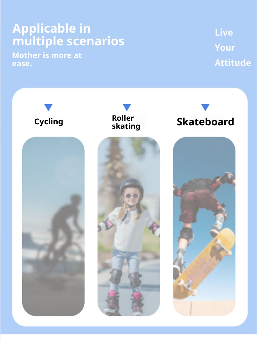 001 Fiss Helmet Skateboard Protective Gear Six-Piece Set Roller Skating Skiing Pads For Children Adults Professional Hand_voghion.com