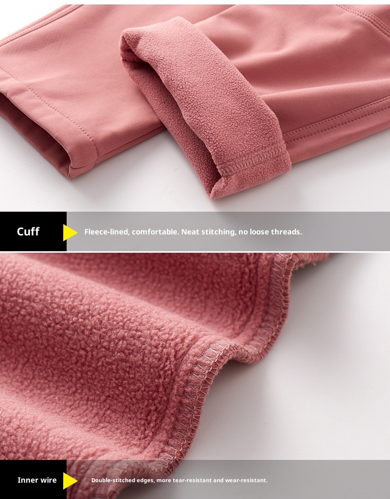 Calças compridas femininas grossas e quentes para atividades ao ar livre, com aquecimento de grafeno, ideais para o inverno. Tamanhos grandes para homens. Forro de lã impermeável._voghion.com