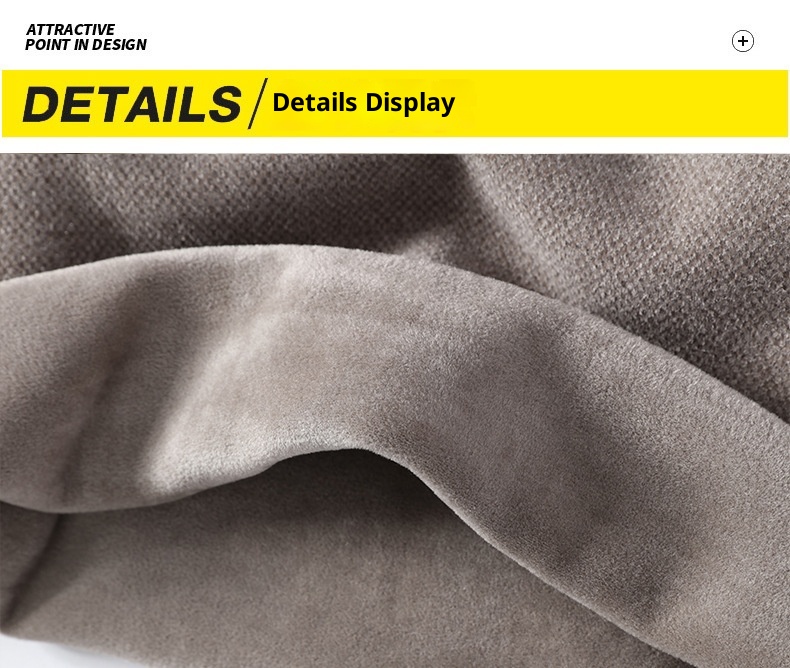 Maglione a collo alto da uomo all'ingrosso, foderato in pile, spesso, tinta unita, vestibilità ampia, casual, pile integrato, caldo_voghion.com