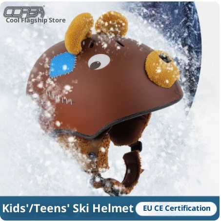 001 CORSA Cool New For Girls Children, Snowboard Ski Equipment, Protective Gear, Warm And Safe Snow Helmet_voghion.com