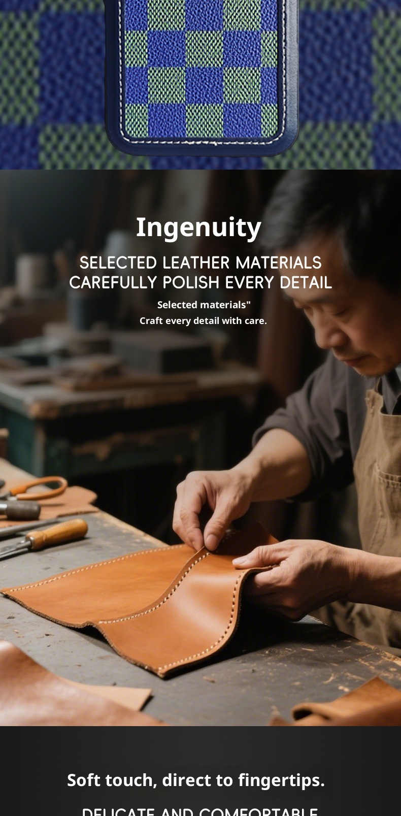 Étui de téléphone TechGlobe anti-chute, protection intégrale, compatible avec iPhone 16, motif à carreaux, vente en gros directement du fabricant_voghion.com