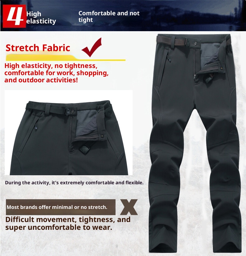 001 Herbst Winter Outdoor Softshell Fleece gefüttert Warm Verdickt Lässig Winddicht Atmungsaktiv Jacke Herren Radhose_voghion.com