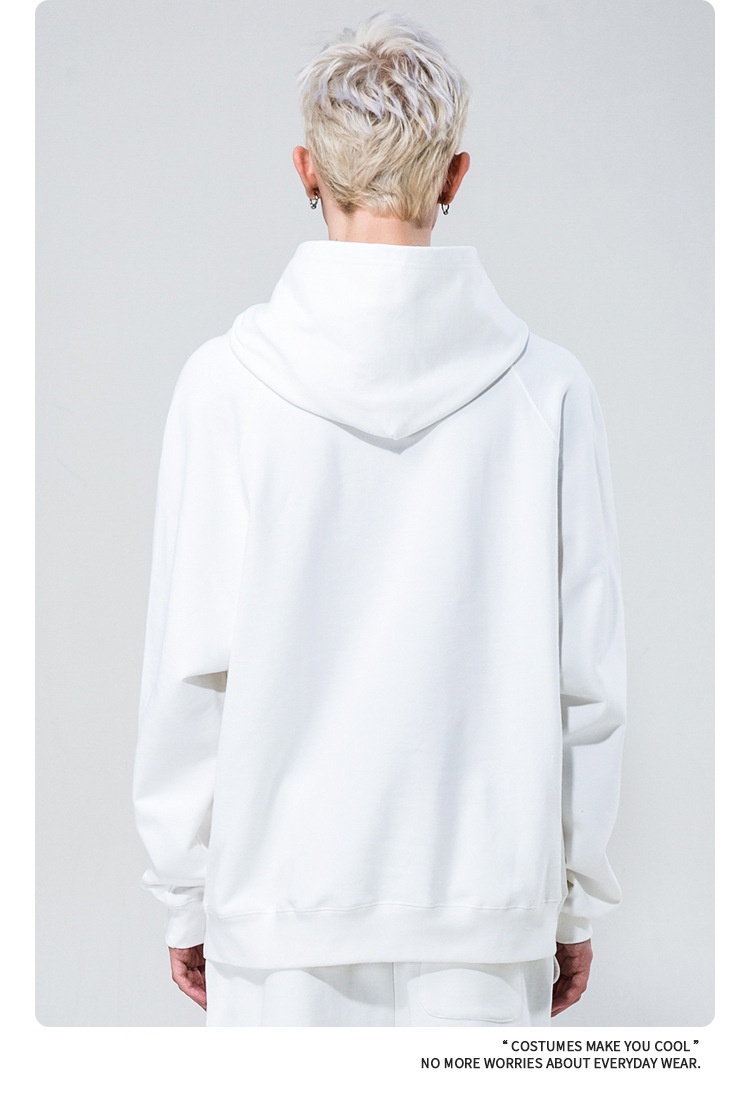 Felpa con cappuccio unisex in puro cotone, stile americano, taglia grande, personalizzata, da uomo, taglia unica, taglia unica_voghion.com