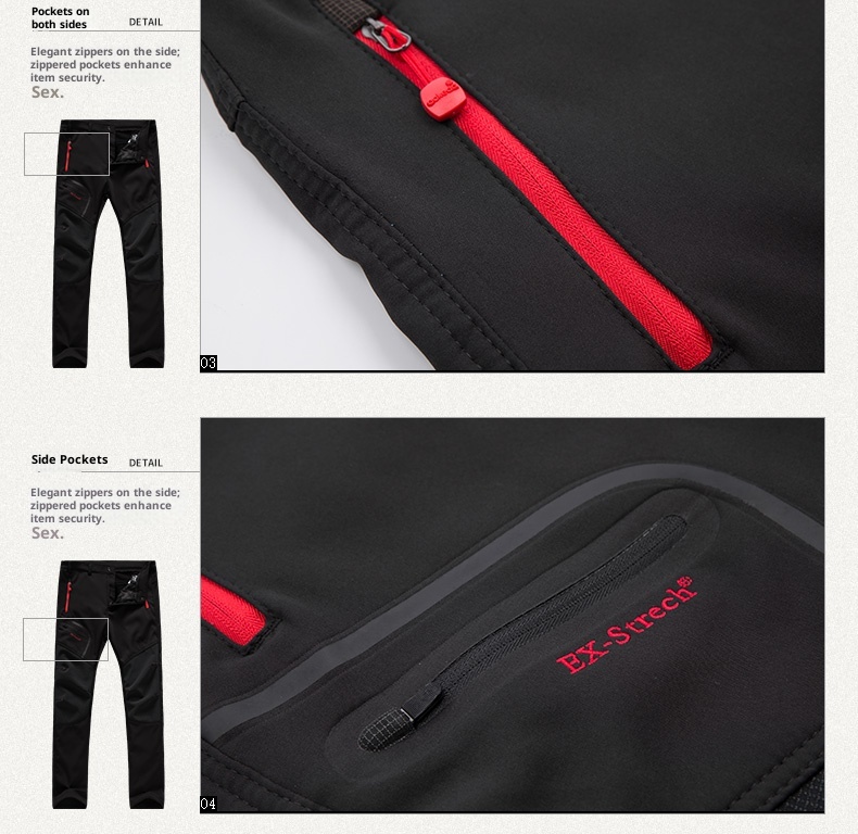 001 Outdoor Softshell For Men Women, Autumn Winter, Thickened, Windproof, Waterproof, Plus Size, Warm, Fleece-Lined, Hiking_voghion.com