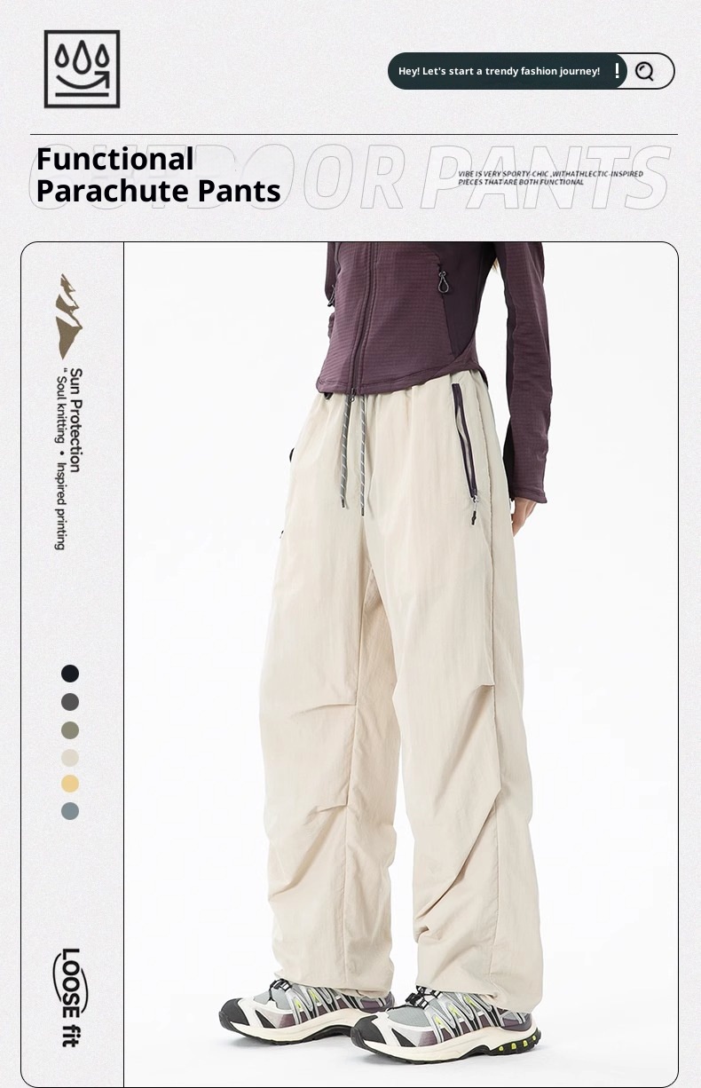 001 Woodpecker Outdoor Softshell voor dames Nieuwe zomer Losse waterdichte zonbescherming Cargo Hiking Sport Lange broek_voghion.com