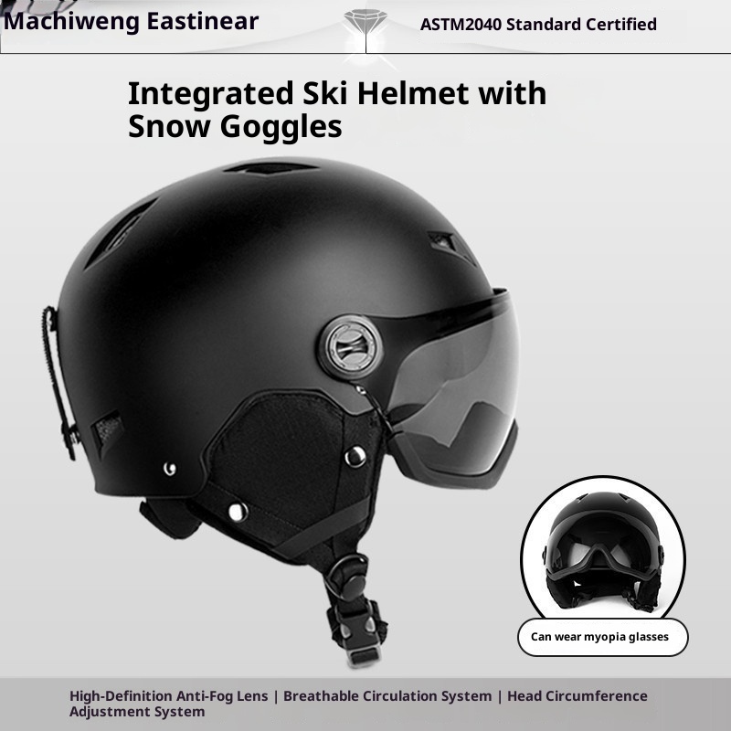 001 Professional Ski Men Women, Inegraed Goggles, Snow Helme For Aduls And Children, Universal Snowboarding Gear, Ha_voghion.com