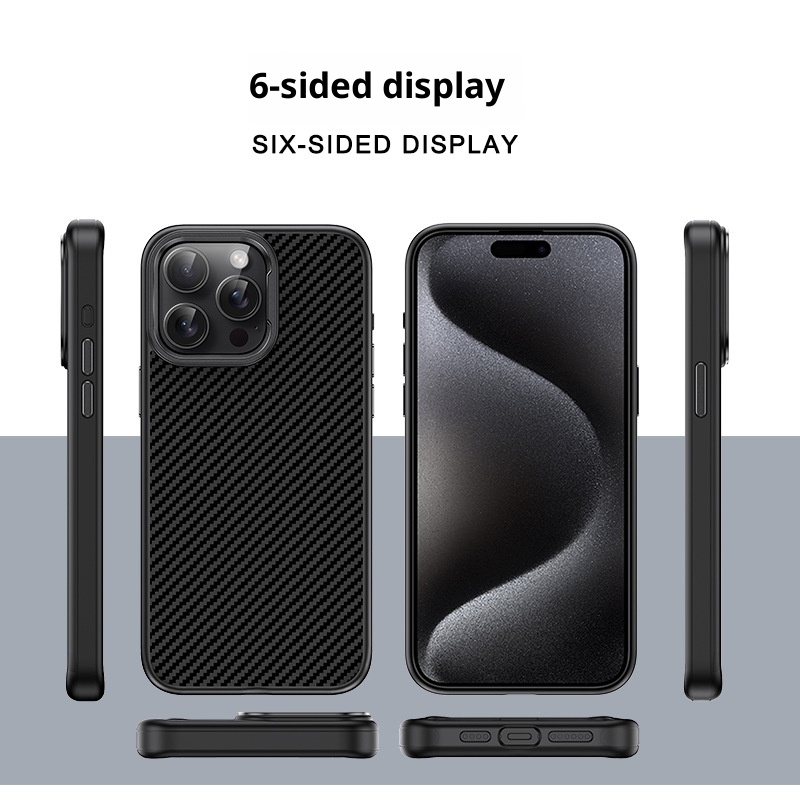 Custodia per telefono TechGlobe adatta per iPhone 15 Max in fibra di carbonio, custodia per iPhone 14 Pro, nuovo modello 13 antiurto 16 opaco_voghion.com