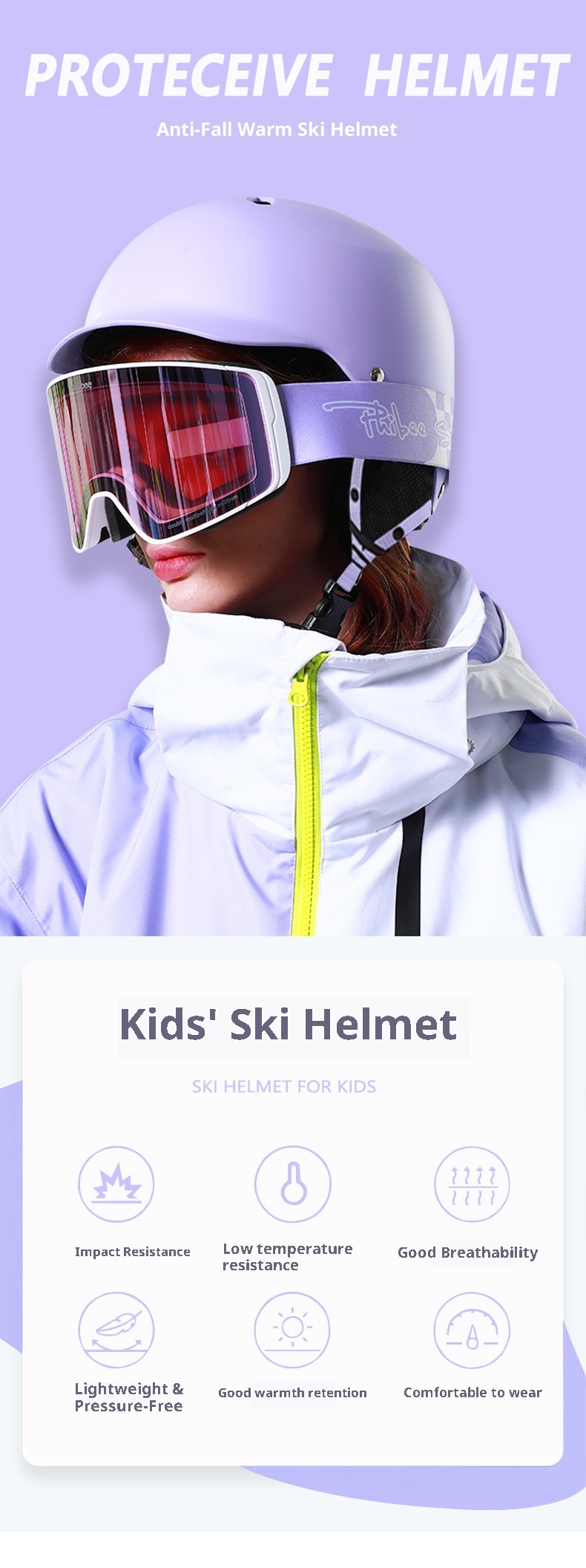 001 Phibee Elephat Ski Helmet Detachable For Childre Adults Outdoor Sports Equipmet Sigle Ad Double Board Ear_voghion.com