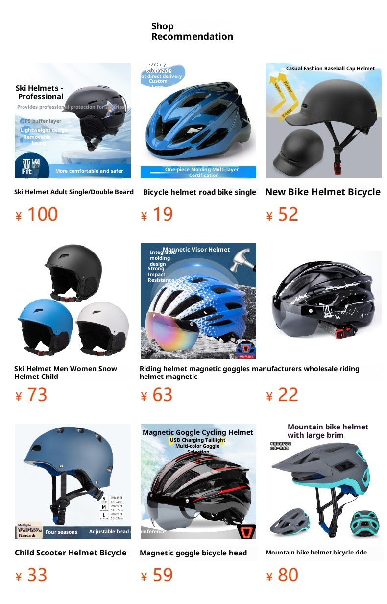 001 Adul Ski Helme For Men And Women, Adjusable Head Circumference, Fleece-Lined Snow Cap, Oudoor Skiing Spors_voghion.com