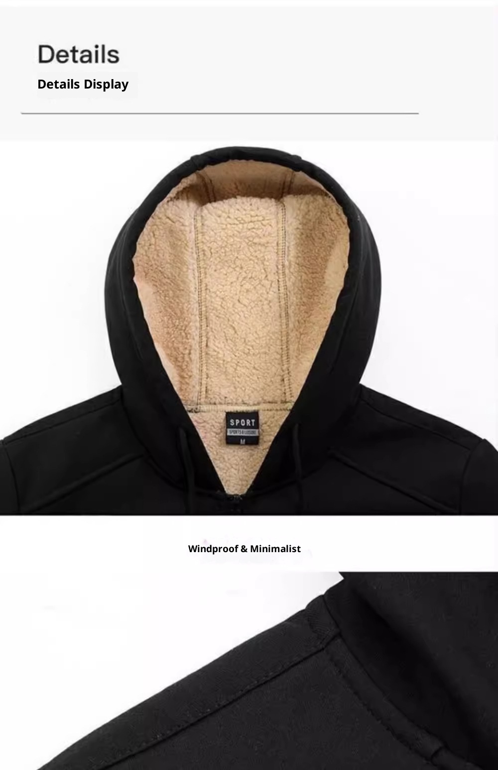 boy Winter Fleece-Lined Thickened Hooded Cardigan Sweatshirt For Men New Trendy Versatile Warm Lamb Wool Jacket Men's Cotton_voghion.com