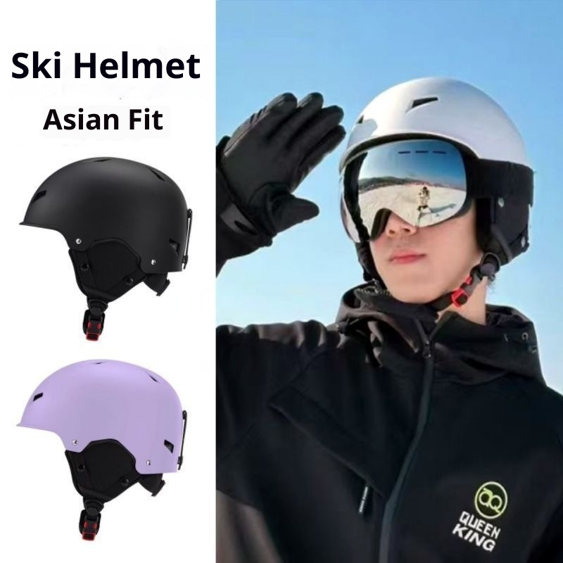 001 Verstellbarer Skihelm für Erwachsene, geeignet für Damen und Herren, warm, stoßfest, mit Sicherheitsschutz_voghion.com