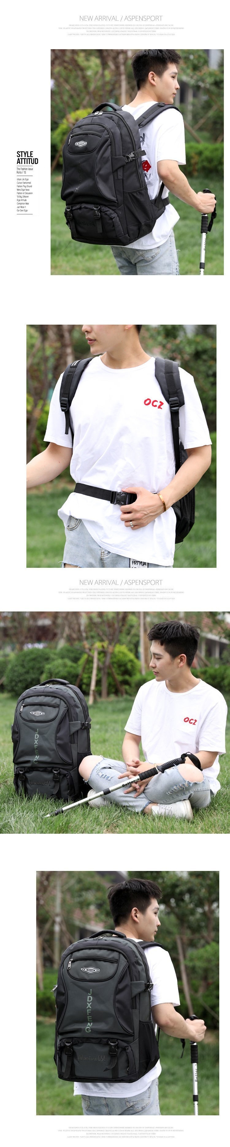 ActiveGo Outdoor Men Large Capacity Travel Casual Hiking Backpack Women Sports Waterproof Tourism Climbing Bag_voghion.com