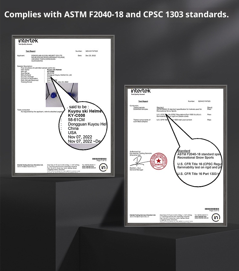 001 Passed European American Testing Certification Single Double Board Ski Helmet Ice Snow Sports Men And Women Adult Youth_voghion.com