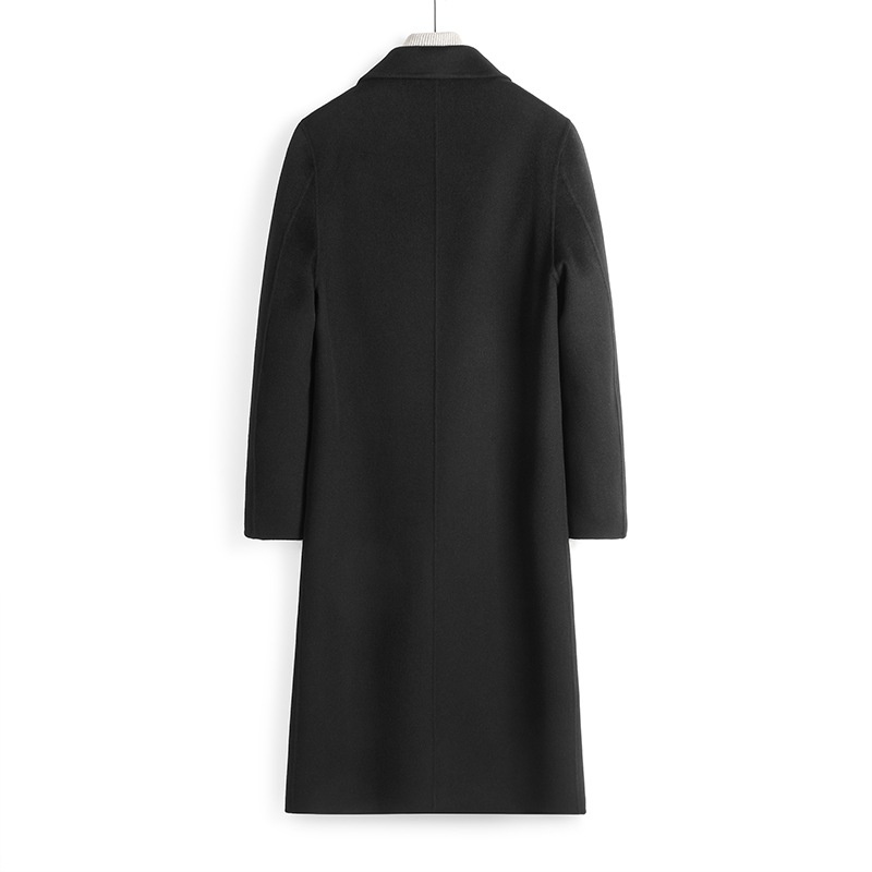 boy 2025 High-End 100% Double-Sided Premium Woolen Jacket Men's Over-Knee Wool Coat Wholesale_voghion.com