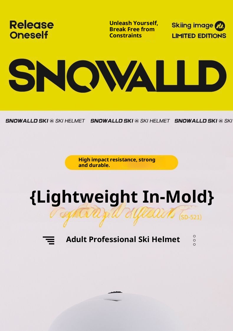 001 New Ski For Men Women, Adult Snow Helmet With Safety Certification, Anti-Collision And Anti-Fall Cap, Professional_voghion.com