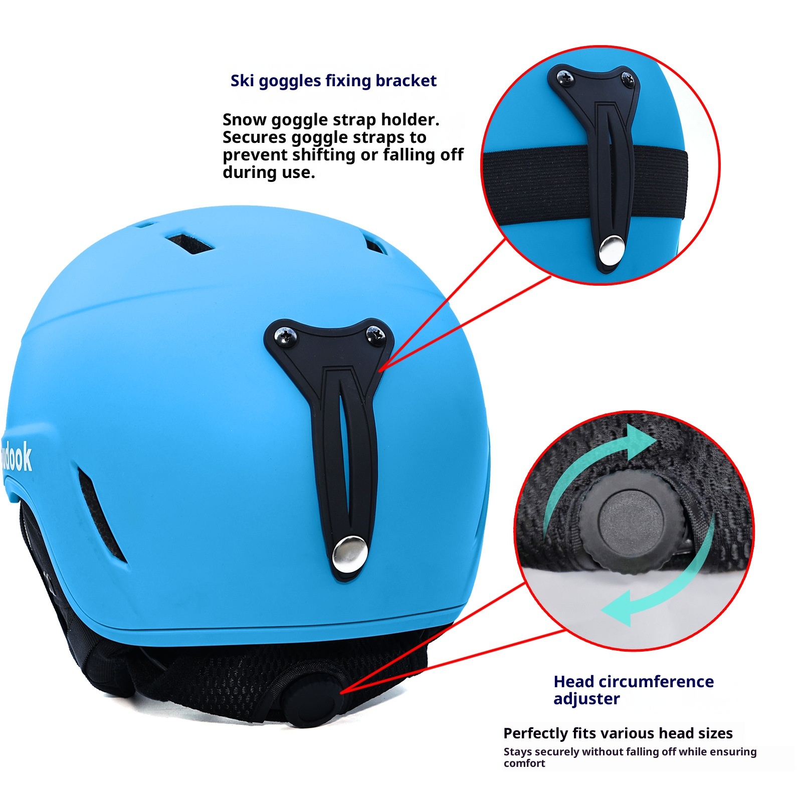 001 Casco da sci e snowboard anti-collisione blu da uomo e da donna, cappello protettivo da esterno_voghion.com