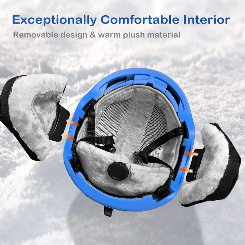 001 Snow Sports Ventilated Lightweight Ski Unisex Snowboard Helmet_voghion.com