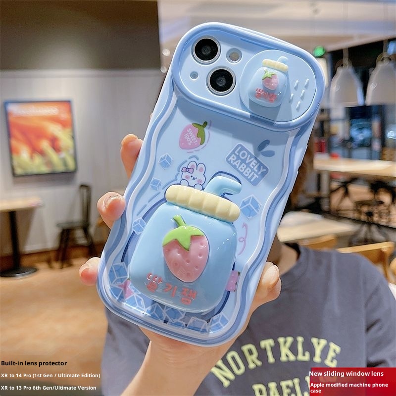 TechGlobe Suitable For Instantly Transform Into 14 Modified Phone Case XR To 13 Pro Sliding Window Ultimate Edition_voghion.com