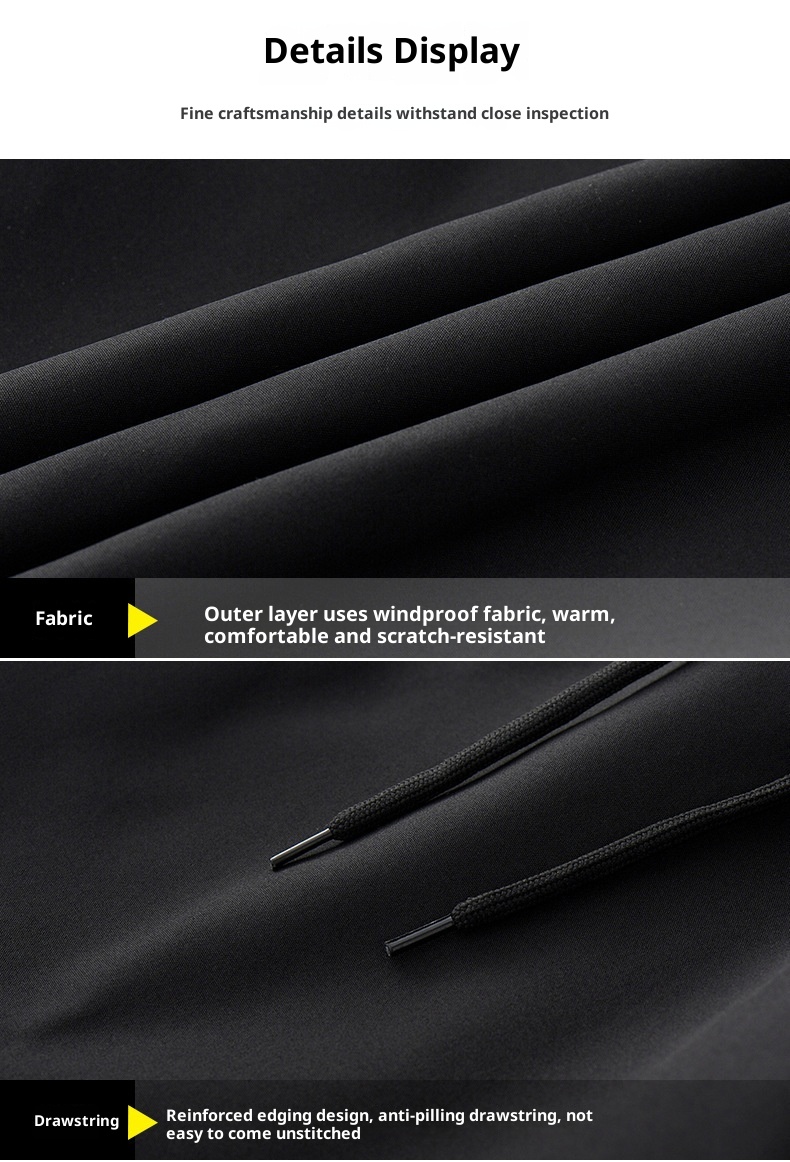 Calças compridas grossas, impermeáveis e à prova de vento, com forro de lã quente, ideais para homens no outono e inverno, para caminhadas e trekking._voghion.com